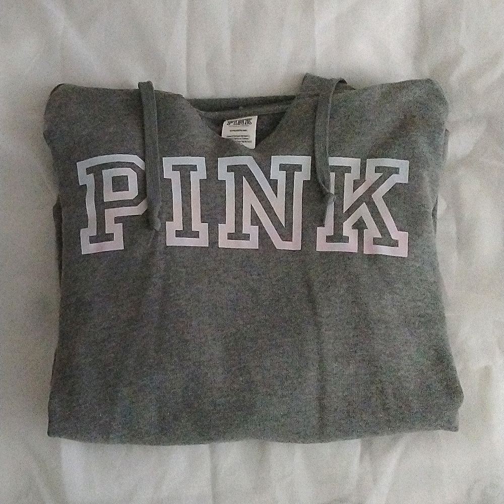 VS PINK Oversized Grey Hoodie (Size S)